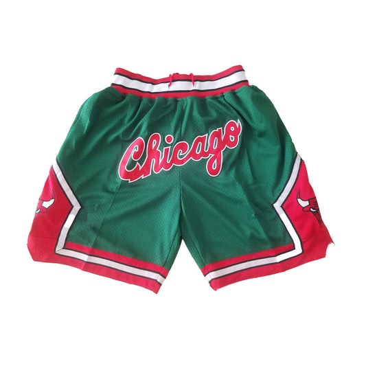 Bulls Script Vintage Shorts - Green